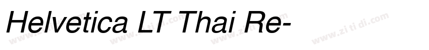 Helvetica LT Thai Re字体转换